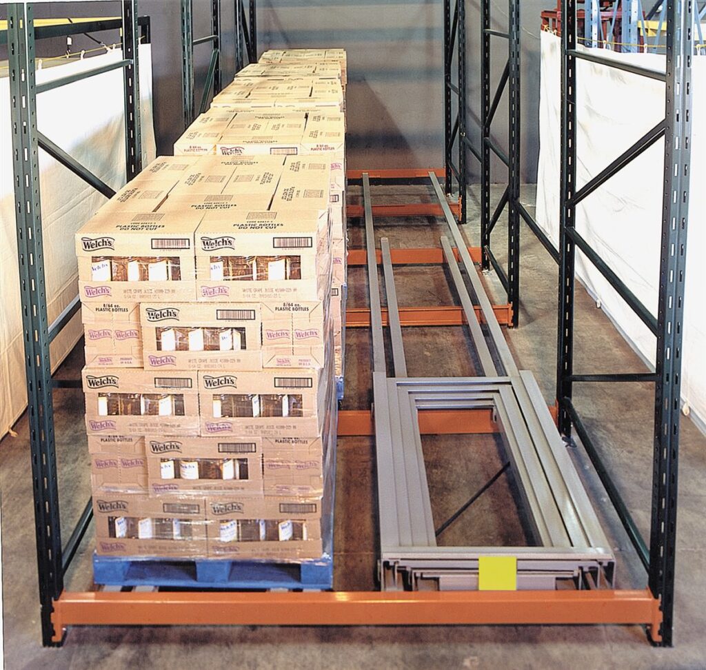 Ridg-U-Rak Push Back Pallet Rack - Handling Systems Inc.